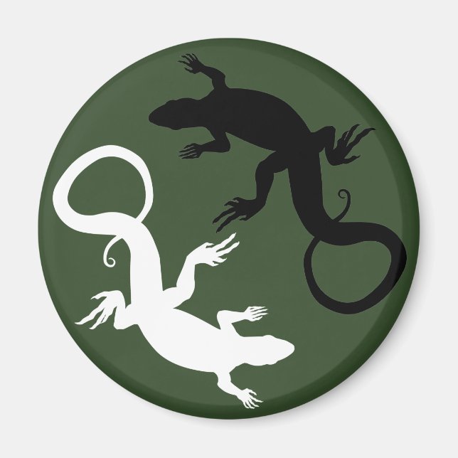 Lizard Art Fridge Magnet Reptile Magnets & GIfts (Front)