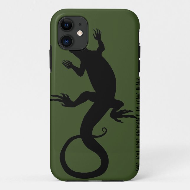 Lizard Art iPhone 5 Case Personalize Retro Reptile (Back)
