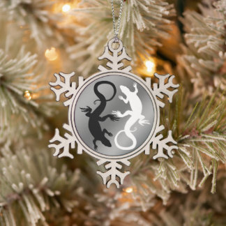 Lizard Art Ornament Reptile Christmas Decoration