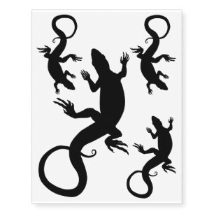 Lizard Art Temporary Tattoo Reptile Art Skin Art