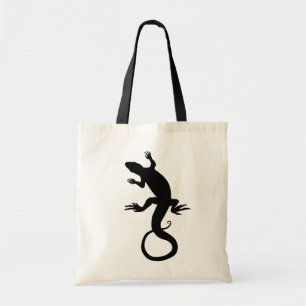Lizard Art Tote Bag Retro Reptile Art Shopping Bag