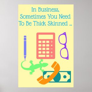 Lizard at Work Poster