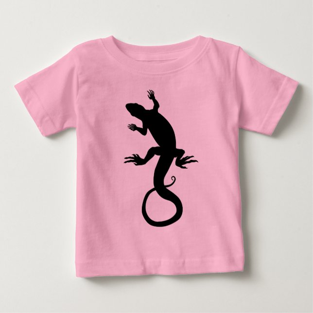 Lizard Baby T-Shirt Cute Reptile Art Shirts (Front)