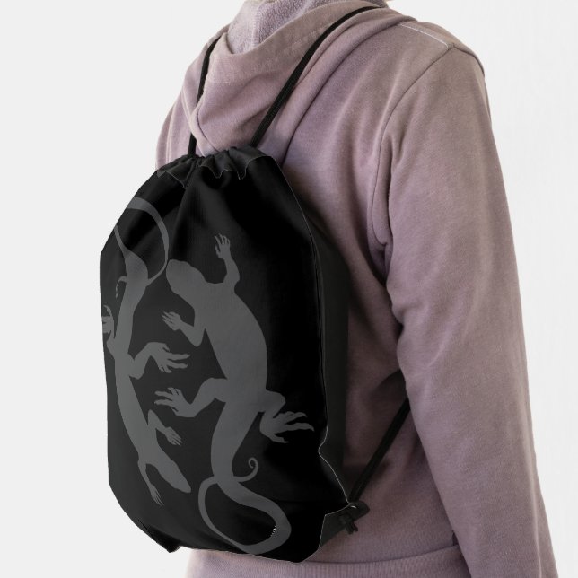 Lizard Backpack Reptile Art School Bags Customize (Insitu)