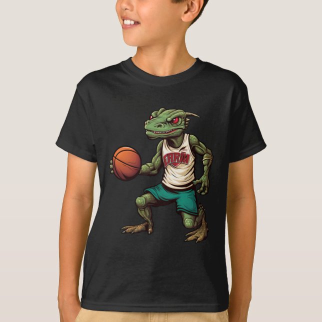 Lizard Basketball  T-Shirt (Front)