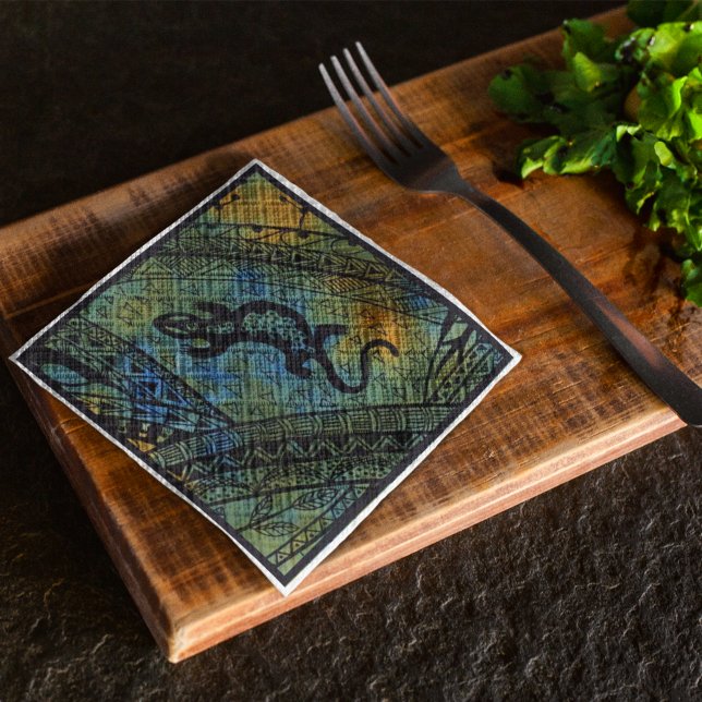 Lizard Batik Paper Napkins (Creator Uploaded)