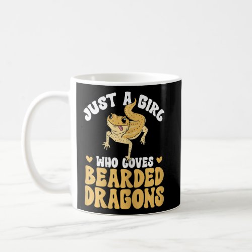 Lizard Bearded Dragon Girl Who Loves Bearded Drago Coffee Mug