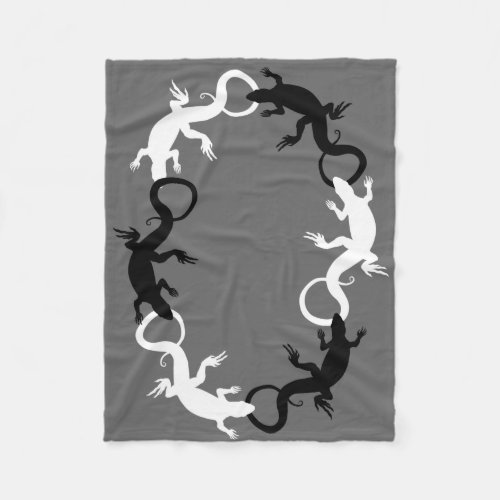 Lizard Blanket Cool Lizard Art Fleece Blanket