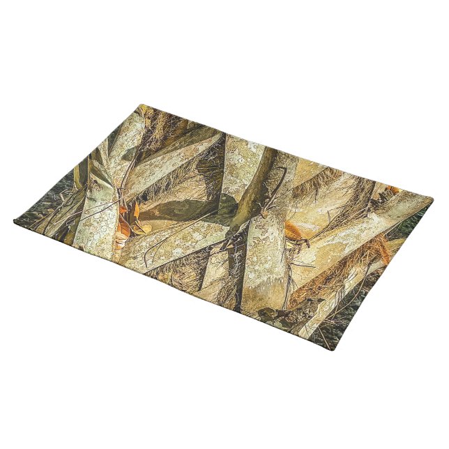 Lizard Camo Cloth Placemat (On Table)
