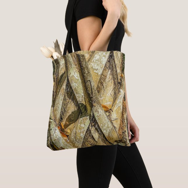 Lizard Camo Tote Bag (Close Up)