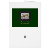 Lizard card with moss (Back)