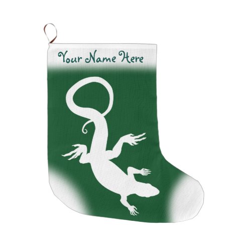 Lizard Christmas Stocking Custom Reptile Stocking