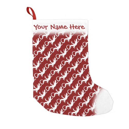 Lizard Christmas Stocking Custom Reptile Stocking