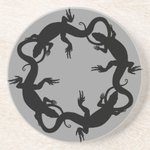 Lizard Coasters Reptile Art Decor Lizard Gifts