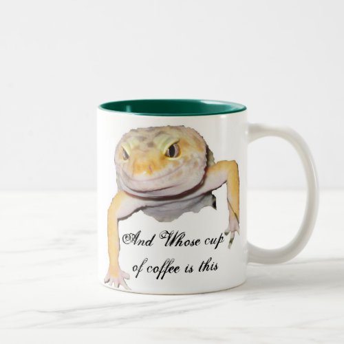 Lizard coffee lover Two_Tone coffee mug