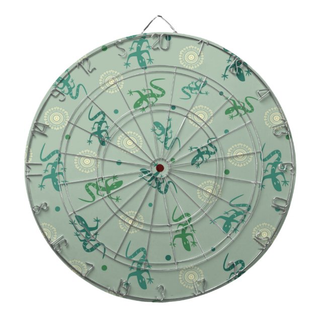 Lizard Dartboard With Darts (Front)