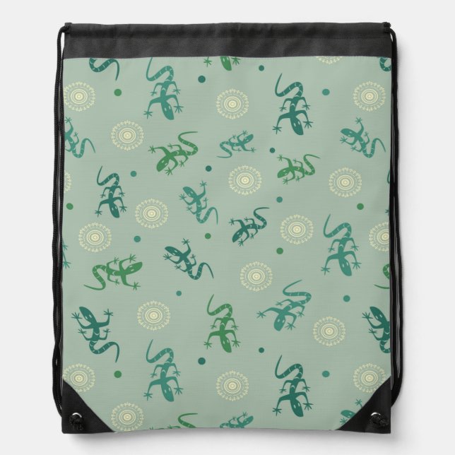 Lizard Drawstring Bag (Front)