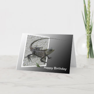 Lizard Flicks Birthday Card