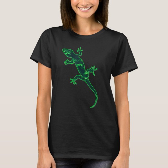 Lizard Gecko Zoologist Animal  1 T-Shirt (Front)