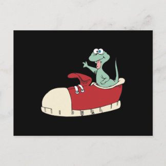 lizard in a sneaker postcard