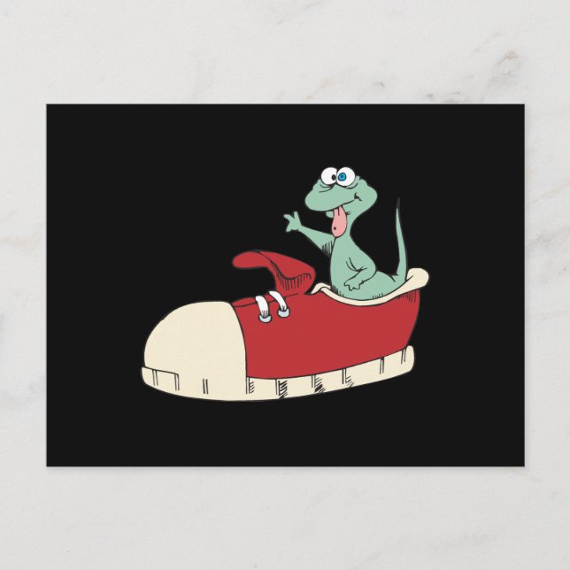 lizard in a sneaker postcard (Front)