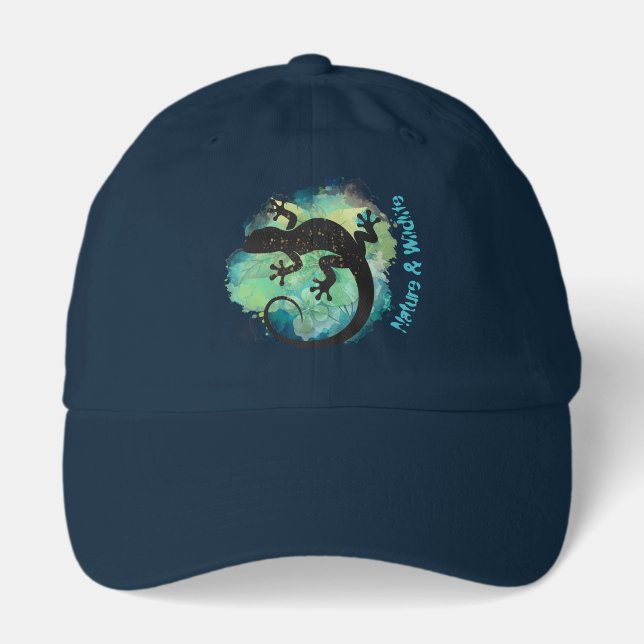 Lizard in Rainforest Highlight Effect Hat (Front)