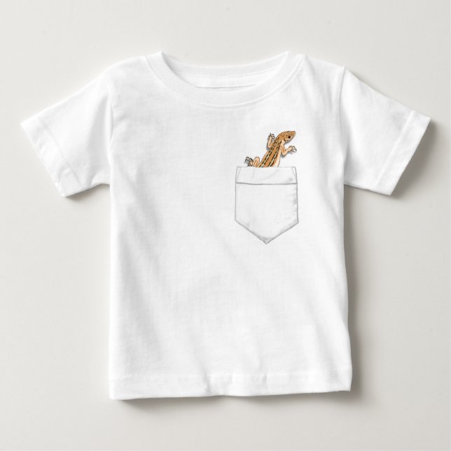 Lizard In Your Pocket Baby T-Shirt (Front)