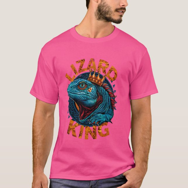 Lizard King Funny Reptile Exotic Iguana Bearded Dr T-Shirt (Front)