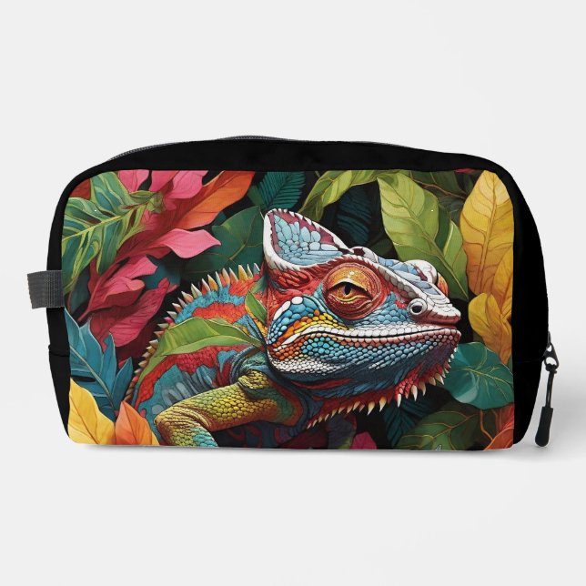 Lizard Leaves & Colour Dopp Kit (Front)
