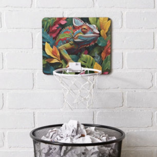 Lizard Leaves & Colour Mini Basketball Hoop