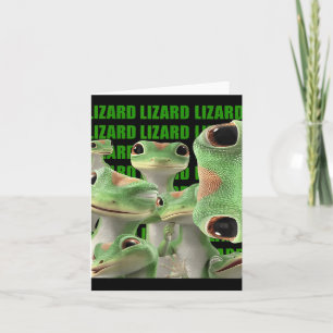 Lizard Lizard Lizard Funny Meme (2 Side) _1 Card