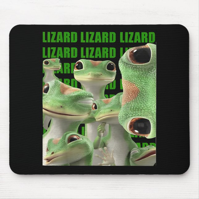 Lizard Lizard Lizard Funny Meme (2 Side) _1  Mouse Pad (Front)