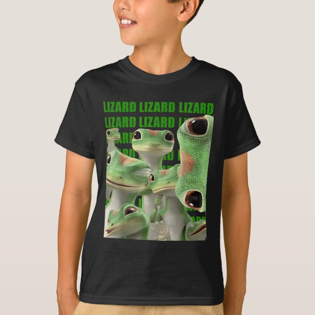 Lizard Lizard Lizard Funny Meme  T-Shirt (Front)