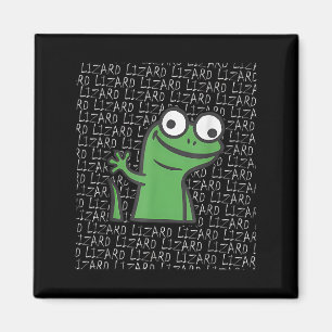 Lizard Lizard Lizard Funny Weirdcore Animal Meme G Magnet
