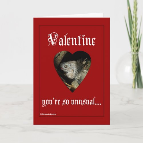 Lizard Love Valentine_Iguana Holiday Card