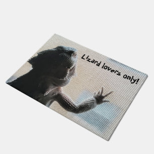 Lizard lovers only Cute Bearded Dragon Picture Doormat
