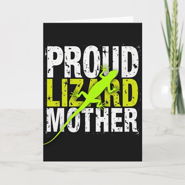 Lizard Loving Mothers Day Card (Front)