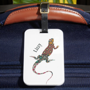 Lizard Luggage Tag