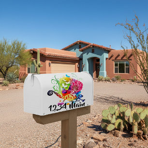 Lizard mailbox sticker