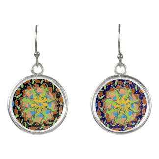 Lizard Mandala Earrings