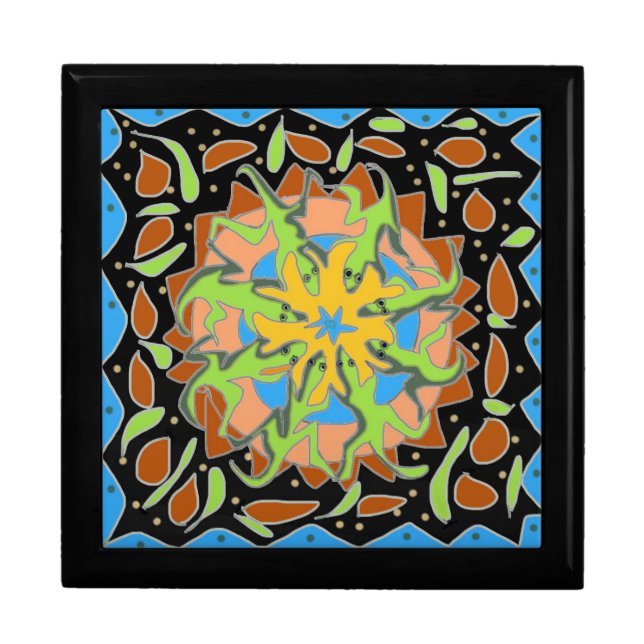 Lizard Mandala Gift Box (Front)