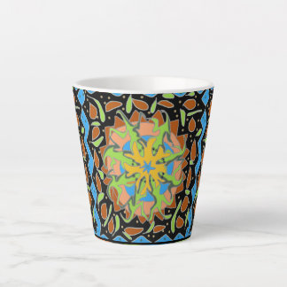 Lizard Mandala Latte Mug
