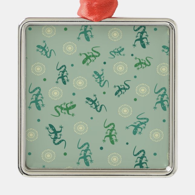 Lizard Metal Ornament (Front)