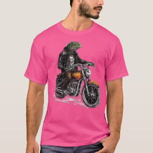 Lizard Motorbiker rocking Dragon motorcycle Biker T-Shirt