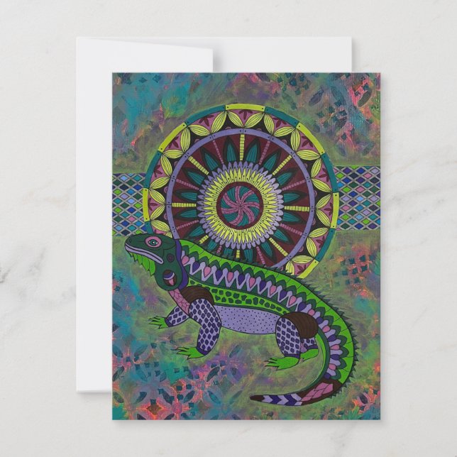 Lizard Note Card (Front)