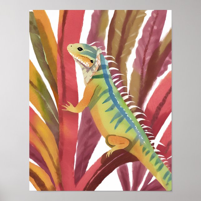 Lizard of caribbean poster (Front)
