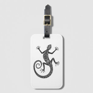Lizard Or Salamander Doodle Luggage Tag
