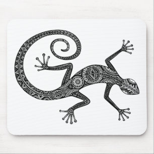 Lizard Or Salamander Doodle Mouse Pad