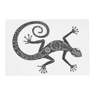 Lizard Or Salamander Doodle Placemat