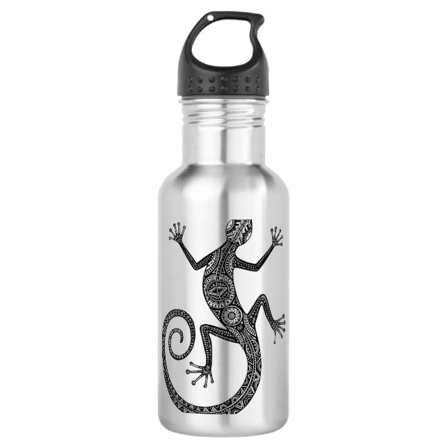 Lizard Or Salamander Doodle Stainless Steel Water Bottle (Front)